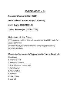 Object Detection Experiment Report: YOLO V8 & CUSUM