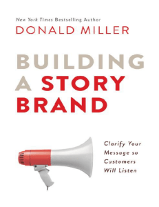 Building a StoryBrand by Donald Miller