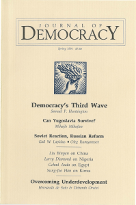 Democracy's Third Wave: Journal Article