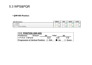 Welding Procedure Specs: QW-405 Position