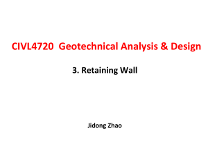 Retaining Wall Design: Geotechnical Analysis