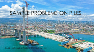 Pile Foundation Sample Problems: Civil Engineering