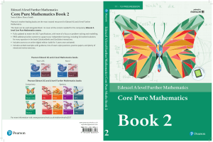 Edexcel A Level Further Maths Core Pure Book 2