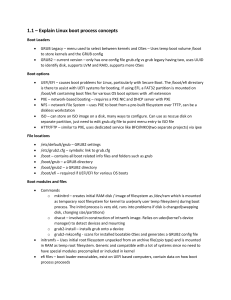 Linux Boot Process Concepts