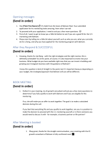 Mentoring Program Application Script