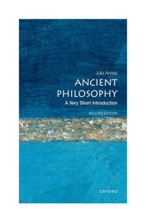 Ancient Philosophy: A Very Short Introduction, 2nd Ed