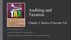 Basics of Income Tax in Bangladesh