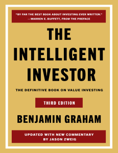 The Intelligent Investor: Value Investing by Benjamin Graham