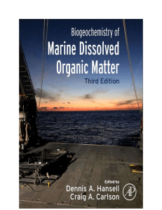 Marine Dissolved Organic Matter Biogeochemistry Textbook