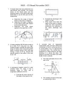 Civil Engineering Exam Questions