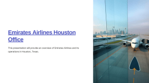 Emirates Airlines Houston Office Overview