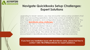 QuickBooks Setup Challenges: Expert Solutions