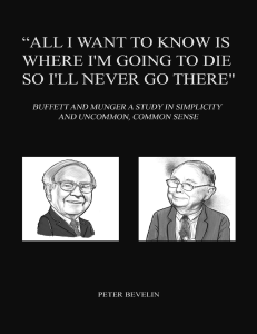 Buffett and Munger: Simplicity & Common Sense