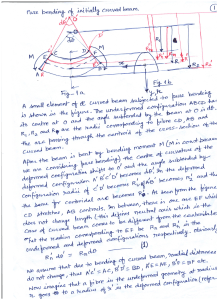 Pure Bending of Curved Beams: Lecture Notes