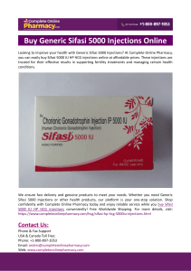 Buy Generic Sifasi 5000 Injections Online | Complete Online Pharmacy