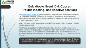 QuickBooks Event ID 4: Causes & Solutions