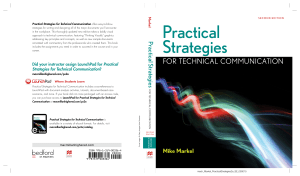 Practical Strategies for Technical Communication Textbook