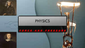 Force and Pressure Physics Presentation