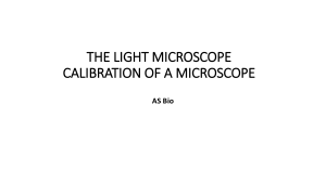 Light Microscope Calibration Guide