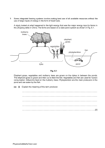 Environmental Science Exam: Farming, Recycling, Pollution