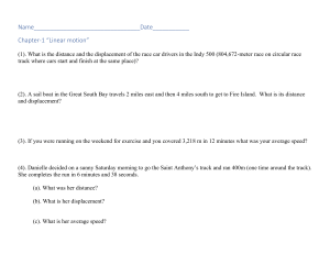 Linear Motion Worksheet: Distance, Speed, Acceleration