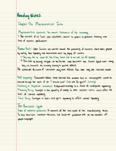 Macroeconomics Reading Notes: Intro & Key Concepts