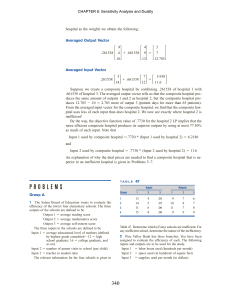 Sensitivity Analysis & Duality: DEA Efficiency Evaluation