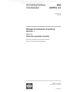 ISO 10993-11: Biological Evaluation of Medical Devices