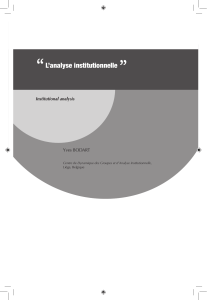 Analyse institutionnelle : approche et processus dialectiques