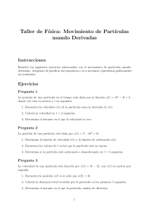 Türevlerle Parçacık Hareketi Çalışma Kağıdı