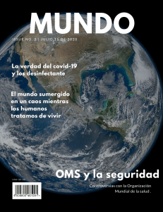 MUNDO: COVID-19 y Desinfectantes