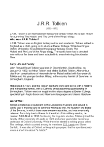 J.R.R. Tolkien Biography: Life, Works, and Legacy