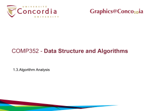 Data Structures & Algorithms: Algorithm Analysis