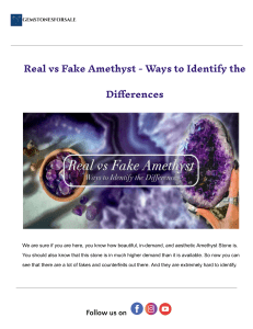 Real vs Fake Amethyst: Identification Guide