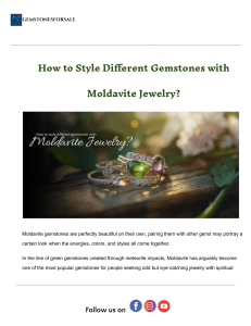 Styling Moldavite Jewelry with Gemstones