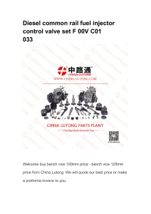 Diesel Injector Parts & Bench Vices from China Lutong