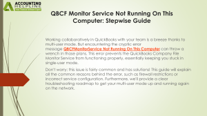 QuickBooks QBCF Monitor Service Error Fix Guide