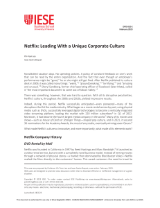 Netflix Corporate Culture Case Study