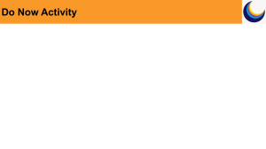 Do Now Activity Presentation Slide