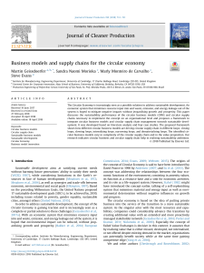 Circular Economy Business Models & Supply Chains