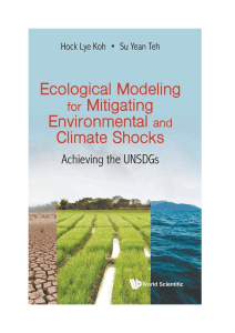 Ecological Modeling for Climate Shocks: Achieving UNSDGs