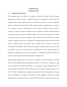 Entrepreneurial Engagement & Firm Competitiveness in SMEs