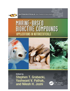 Marine Bioactive Compounds in Nutraceuticals