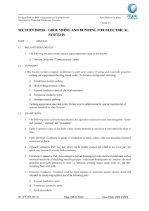 Grounding & Bonding Spec for Electrical Systems