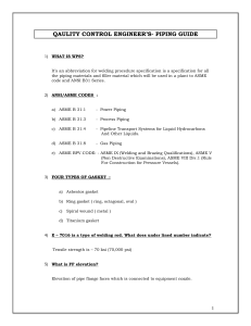 Piping Quality Control Guide