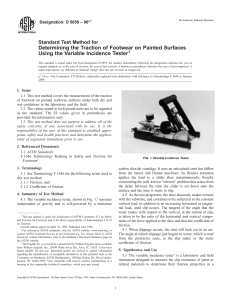 Footwear Traction Test Method on Painted Surfaces