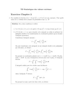 Exercices Statistiques Valeurs Extrêmes