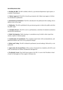 Law Making Process Steps