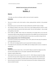 Rectifier Circuits Lab Manual