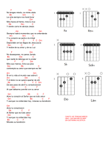 Partitura No Tengas Miedo - Luis Mauricio MSP